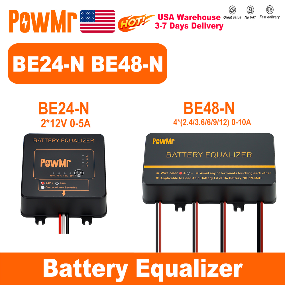 Lifepo4 Battery Pack - Equalizzatore di Batterie PowMr USA 24V