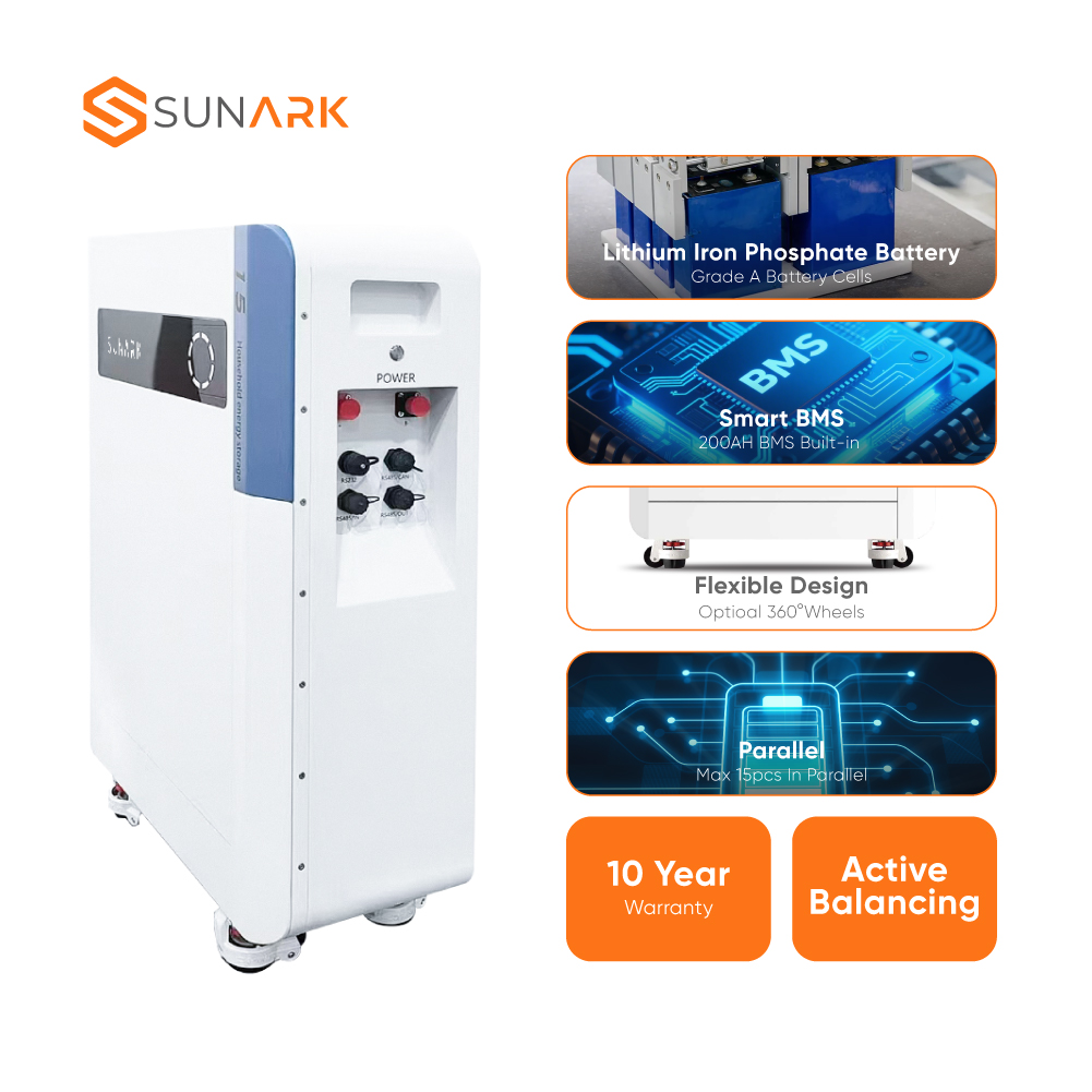 SunArk 10kWh 15kWh Lifepo4 Bat - Lifepo4 Battery Pack recensione e prezzo