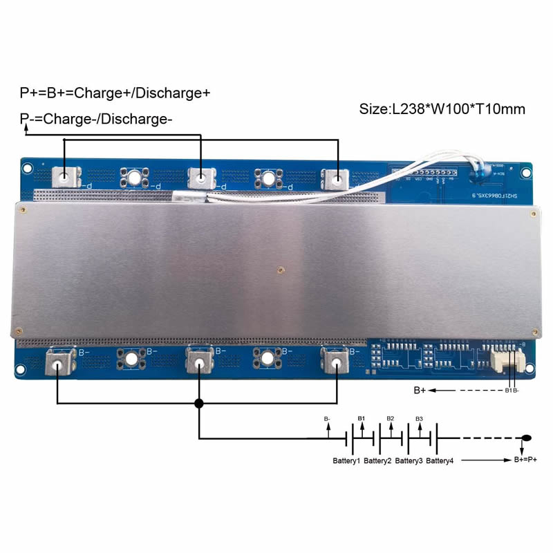 BMS 16S 100A per batterie agli - Lifepo4 Battery Pack recensione e prezzo